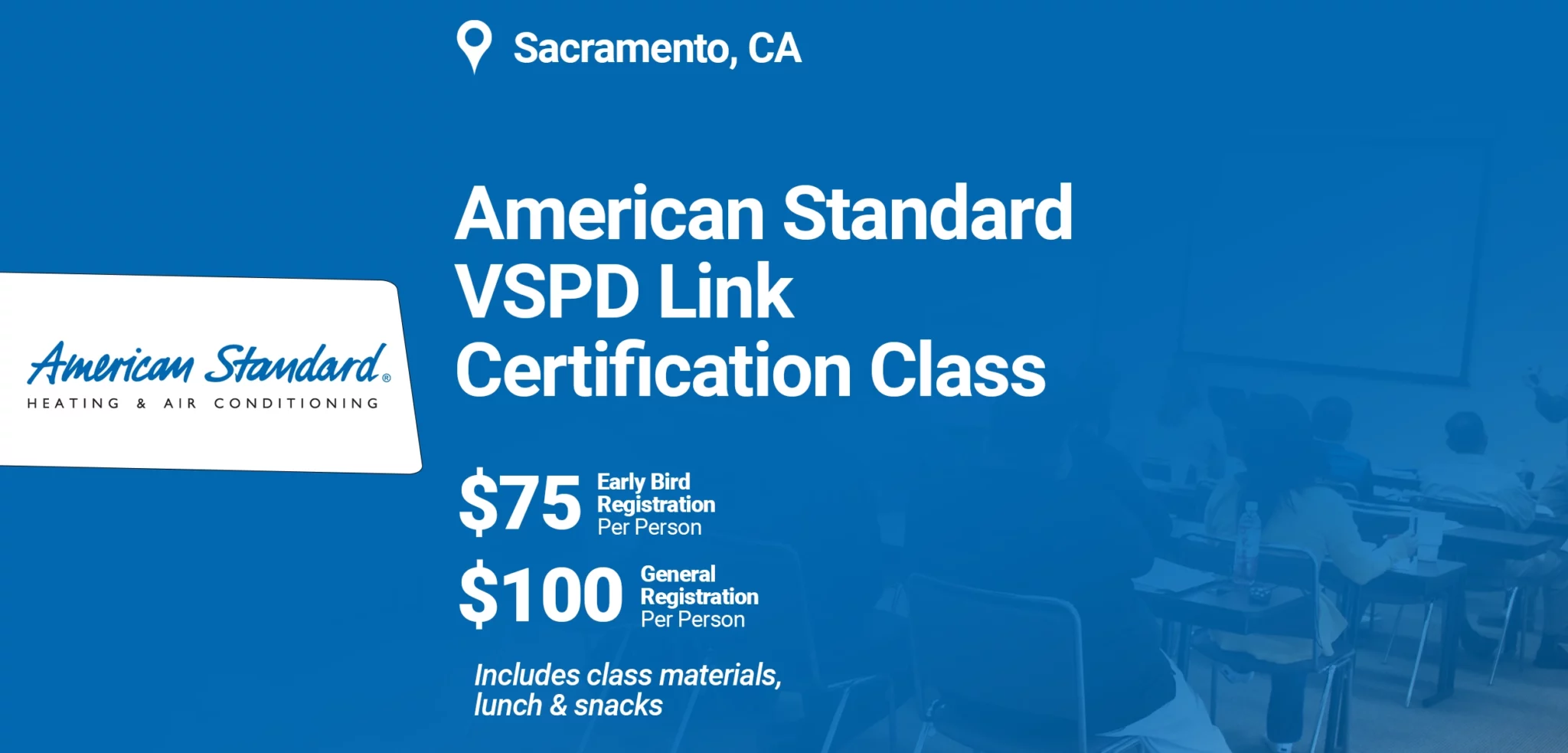 American Standard VSPD Link Certification Class