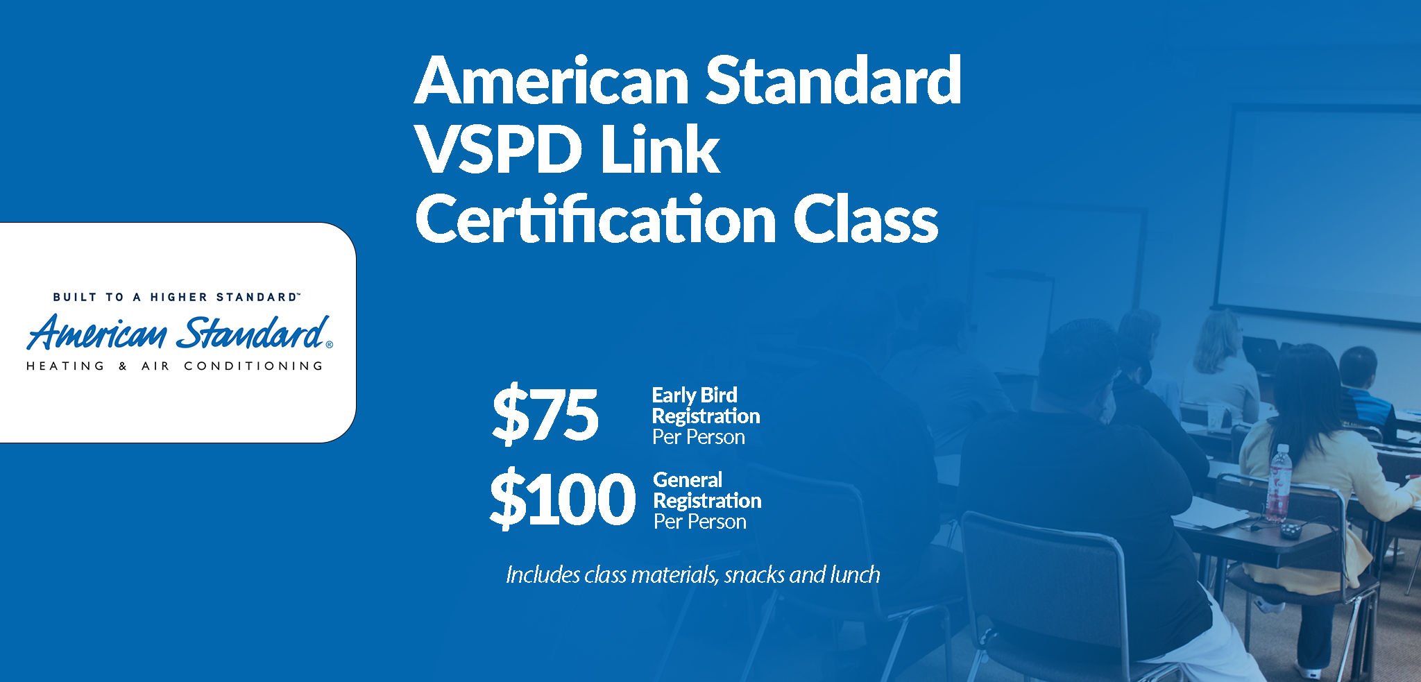 American Standard VSPD Link Certification Class
